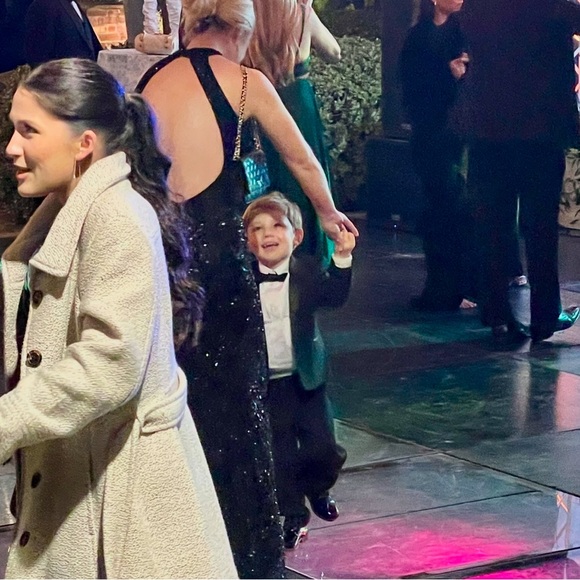 Mac Duggal embelished halter column gown/sold out/ hard to find - Picture 4 of 5